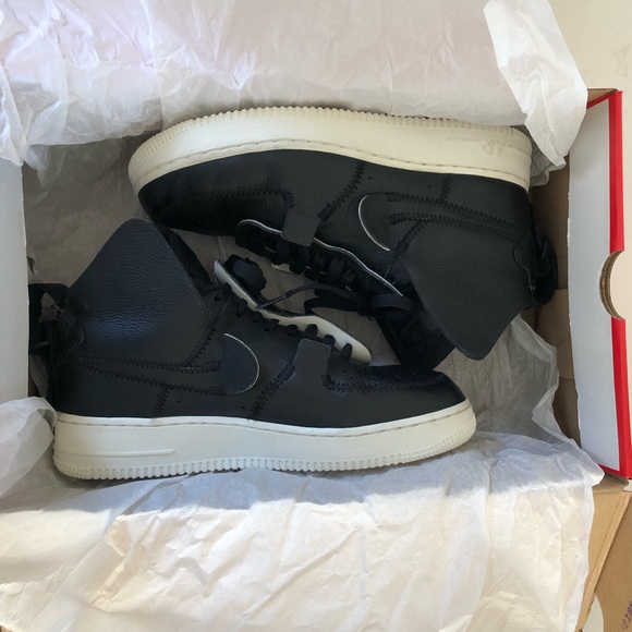 Psny x Nike Air Force 1 “Black/Black Sail” EUC Sz 8 - Picture 14 of 14